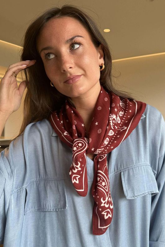 Sloane Star Classic Bandana Burgundy 
